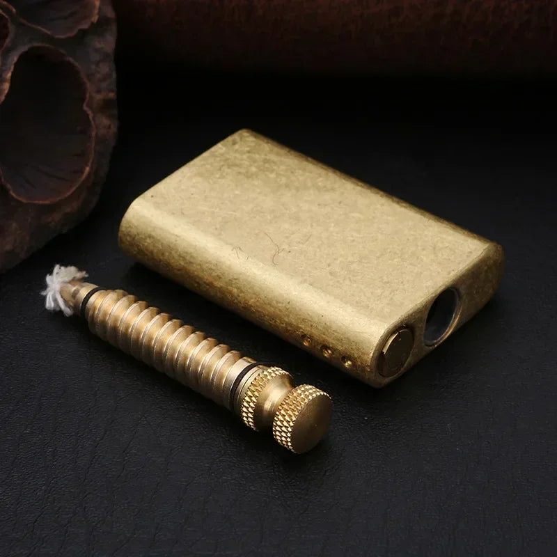 New Retro Zorro Pure Copper Match Kerosene Lighter Pull-out Ignition Lighter Cigarette Tool Men's Gift Outdoor Ignition Tool