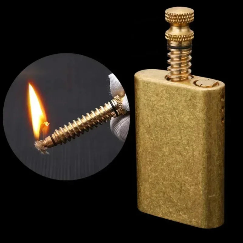 New Retro Zorro Pure Copper Match Kerosene Lighter Pull-out Ignition Lighter Cigarette Tool Men's Gift Outdoor Ignition Tool