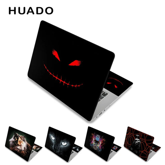 Black Notebook Sticker for 15.6 15" Laptop Skin 14"17" Computer Sticker 13"12" Decal for Macbook/Dell/HP/Xiaomi/Lenovo