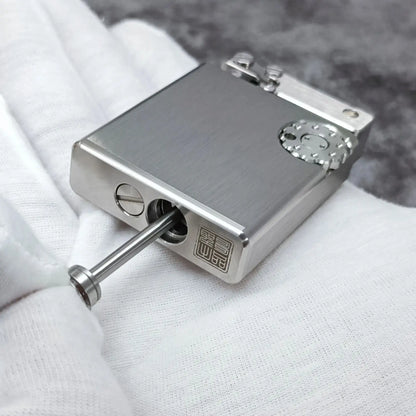 Precision Luxury Special Oil Lighter Unique Brass/stainles Automatic Machinery Petrol Multifunctional Kerosene Smoking Vintage