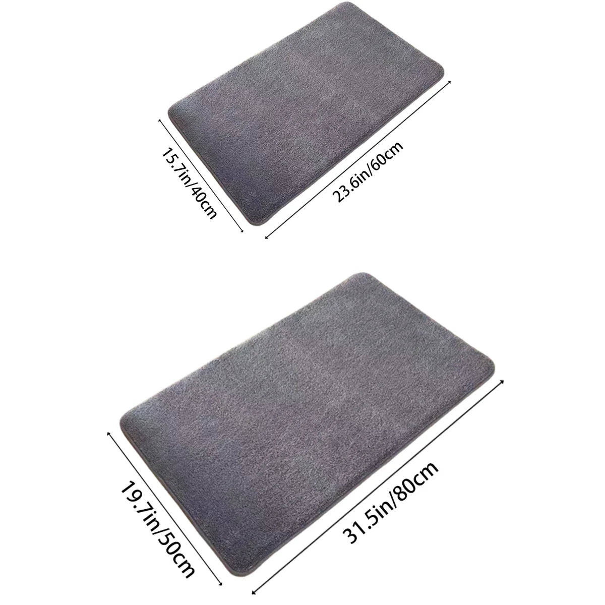 Anti Slip Coral Velvet Bathroom Floor Mat Super Absorbent Bath Mat Kitchen Living Room Bathroom Doormat Carpet